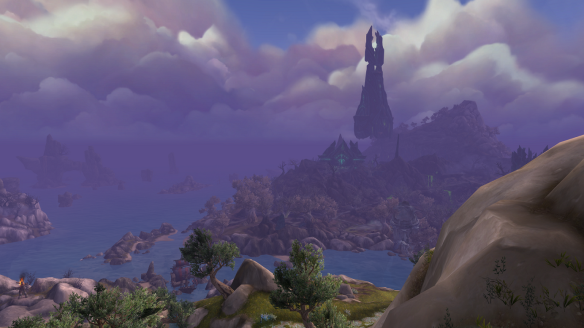 Screenshot of Azsuna from mountaintop.